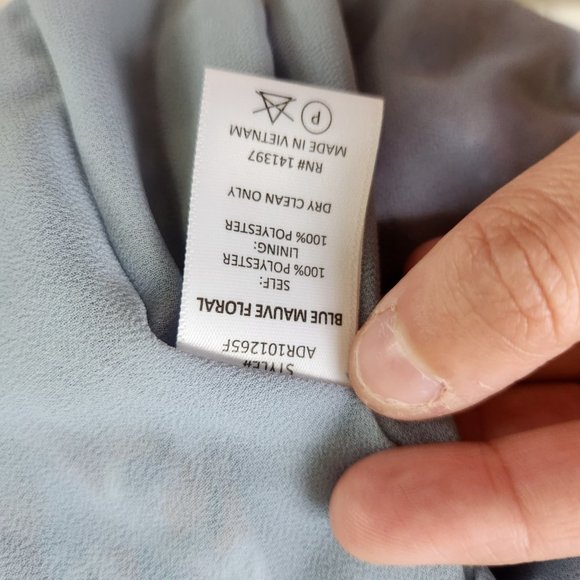 Floret Studios Floral Print Empire Waist Maxi Dress Women's XL Puff Sleeve - Picture 14 of 16